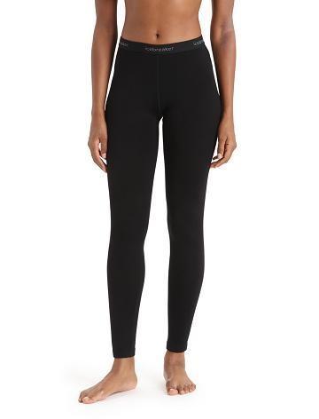 Une pièce Icebreaker Merino 260 Tech Thermal Leggings Femme Noir | FR 1758MQZA